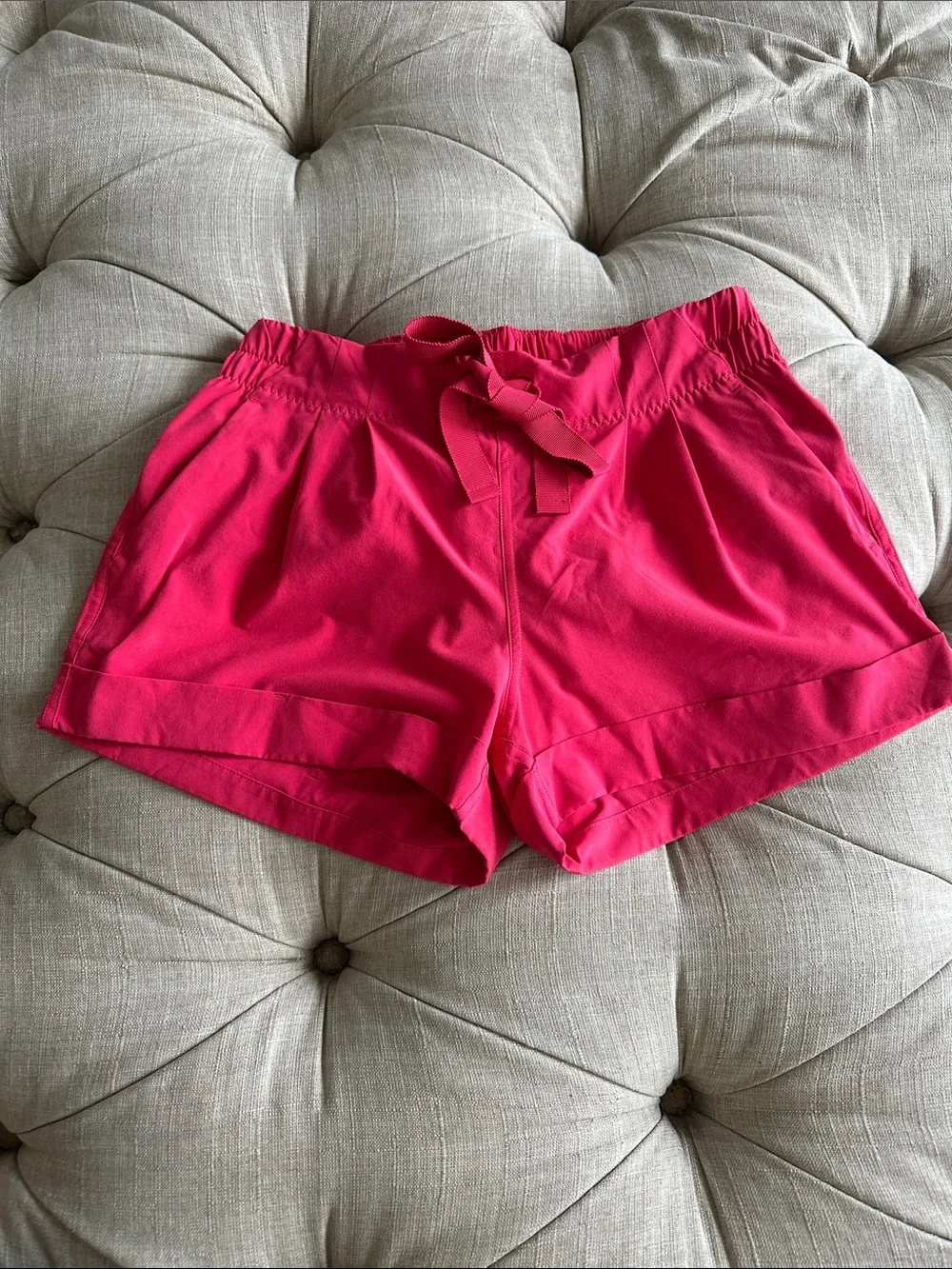 lululemon athletica Vibrant Pink Drawstring Athletic Shorts